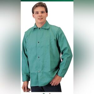NEW WITH TAGS Tillman 30" Flame Resistant Green Welding Jacket